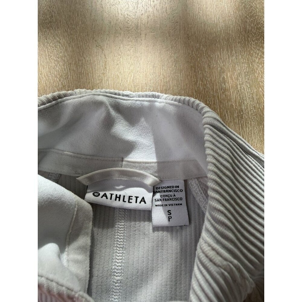 Athleta Salutation Ribbed Jacket III White Size Small *Stained* - Picture 3 of 7